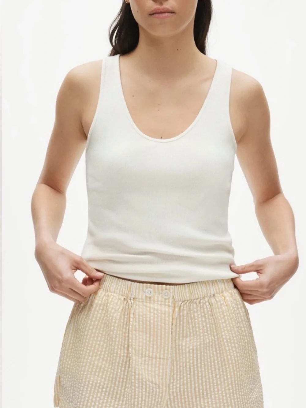 J. Crew Pale Yellow Seersucker Shorts